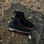 BLACK NUBUCK CAP TOE