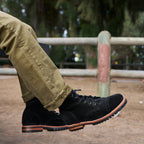 BLACK NUBUCK CAP TOE