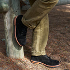 BLACK NUBUCK CAP TOE