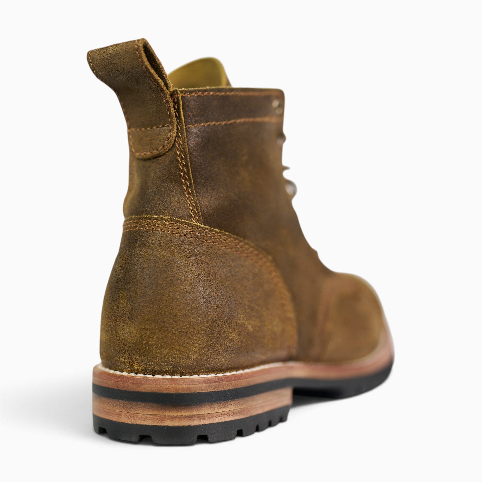 SIENA BROWN WAXED ROUGHOUT CAP TOE