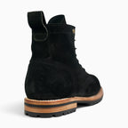 BLACK NUBUCK CAP TOE