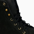 BLACK NUBUCK CAP TOE