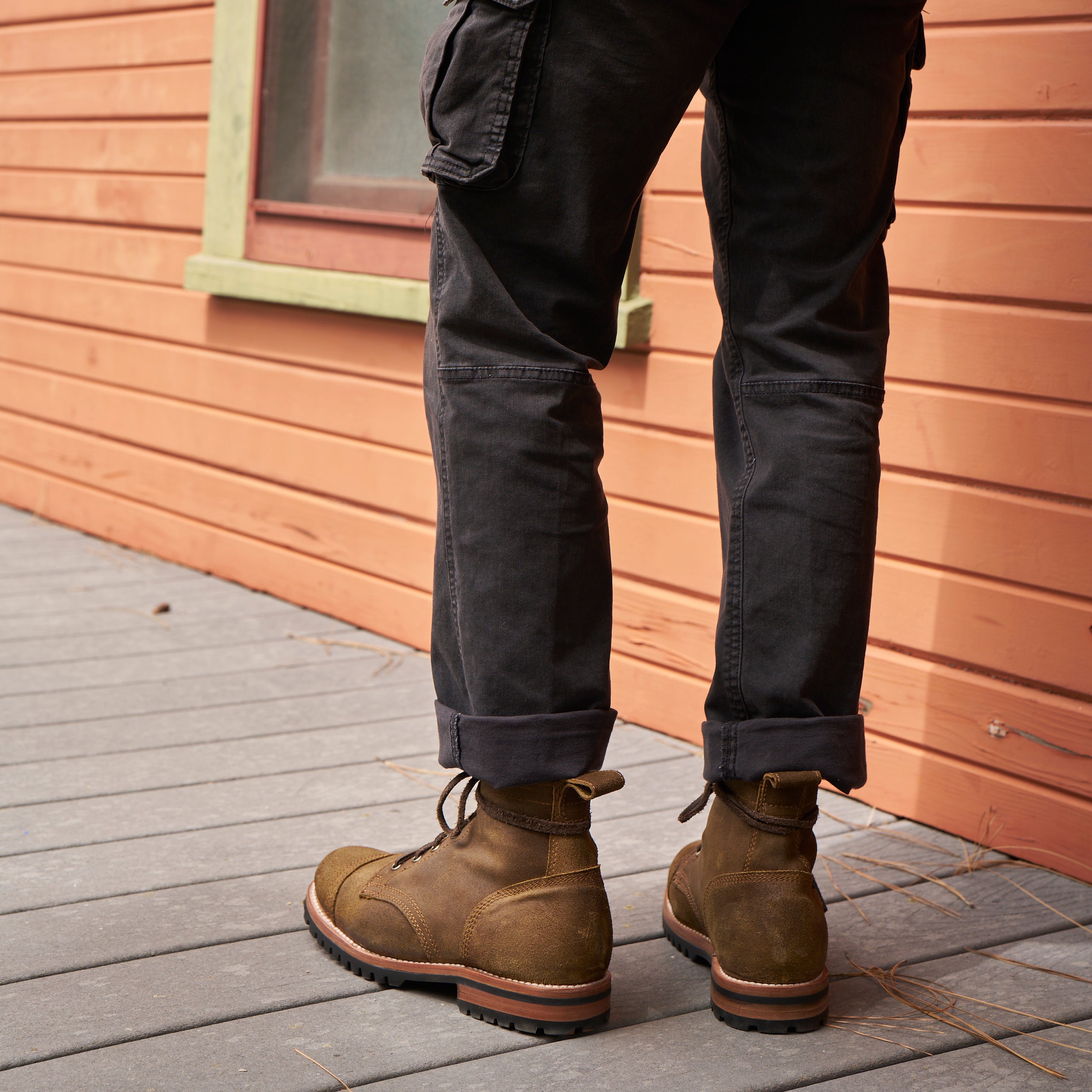 SIENA BROWN WAXED ROUGHOUT CAP TOE