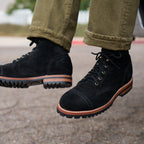 BLACK NUBUCK CAP TOE